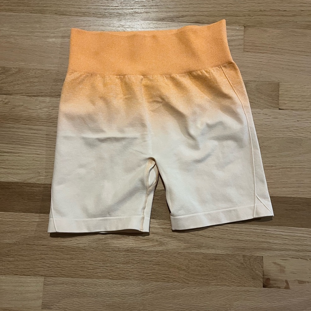 Orange and Cream Ombre Shorts
